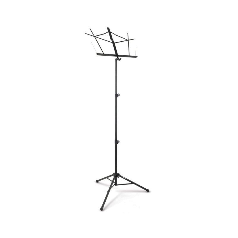 OnStage On-Stage SM7222BB Tripod-Base Sheet Music Stand with Bag (Portable, Folding Sheet Music Setup, Adjustable Height and Angle, Heavy-Duty Tubular Legs, Nonslip Rubber Feet, Metal, Black) - Image 2